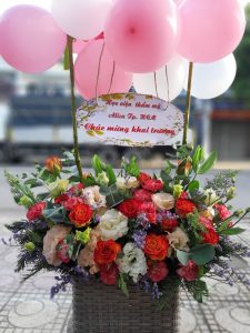 Shop hoa đường Nguyễn Huệ, thành phố Vĩnh Long, hoa tươi rẻ.