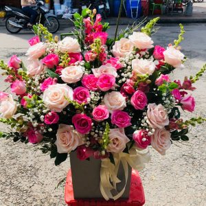 Giỏ hoa tươi Hạnh Phúc